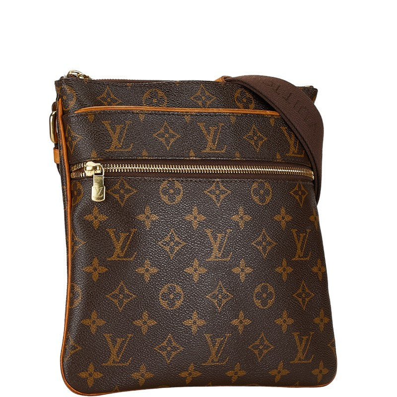 Louis Vuitton Monogram Valmy Pochette Shoulder Bag M40524 Brown PVC Leather