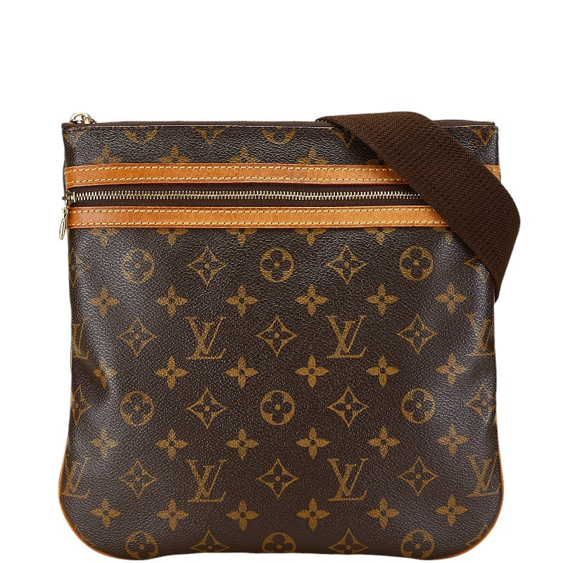 Louis Vuitton Monogram Bosphore Shoulder Bag M40044 Brown PVC Leather