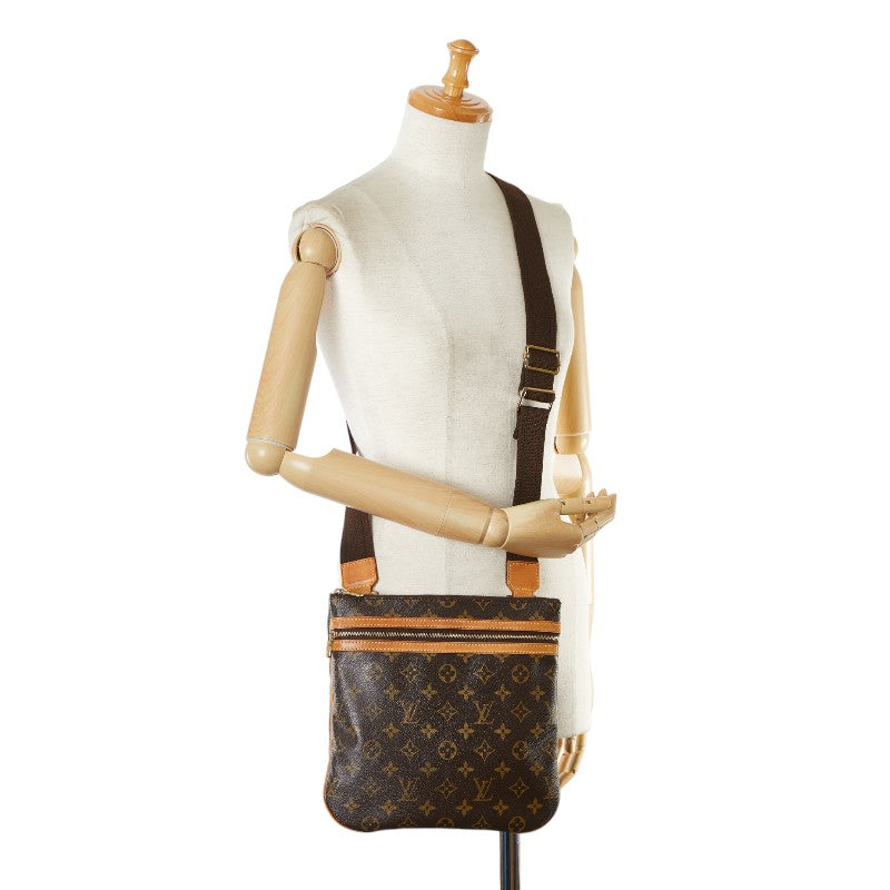 Louis Vuitton Monogram Bosphore Shoulder Bag M40044 Brown PVC Leather in Very Good Condition