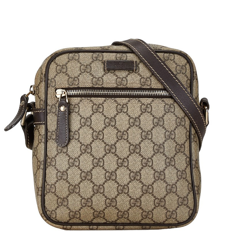 Gucci GG Supreme Shoulder Bag PVC Leather