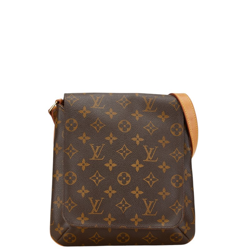 Louis Vuitton Monogram Musette Salsa Short Shoulder Bag M51258 Brown PVC Leather in Very Good Condition