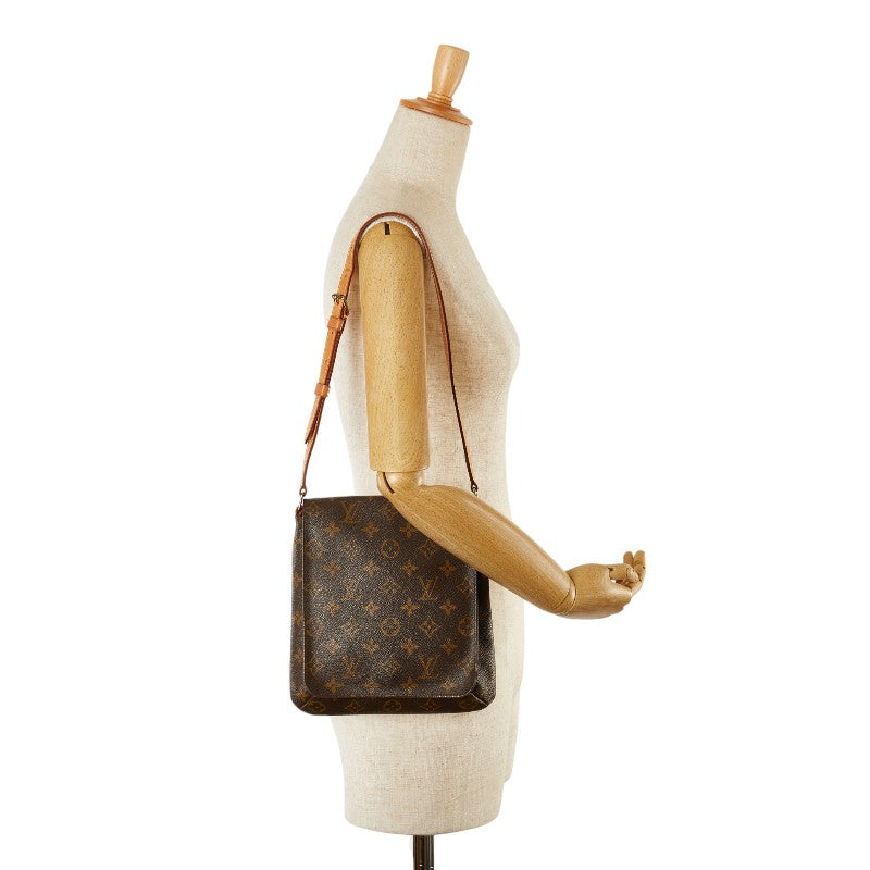 Louis Vuitton Monogram Musette Salsa Short Shoulder Bag M51258 Brown PVC Leather in Very Good Condition