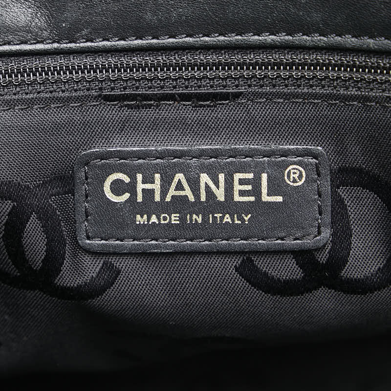 Chanel Wild Stitch Coco Mark Leather Tote Shoulder Bag