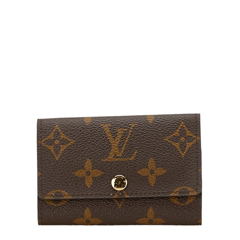 Louis Vuitton Monogram Multicles 6 Key Case M62630 Brown PVC Leather in Very Good Condition