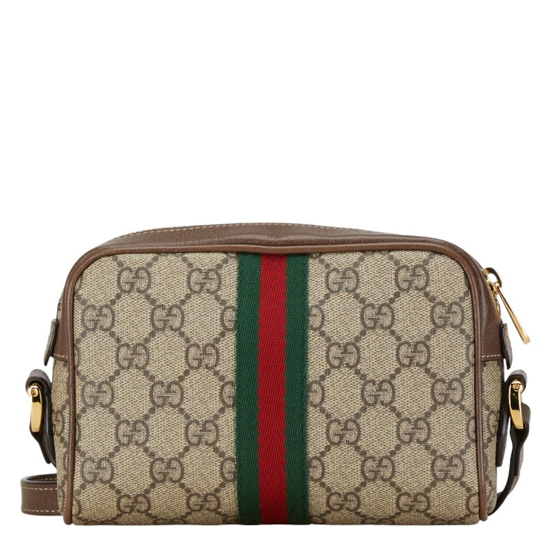 Gucci Ophidia Mini Bag Canvas Leather Crossbody 517350