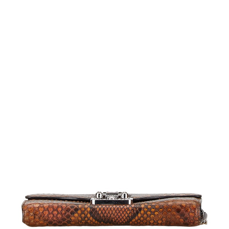 Gucci Python Leather Lady Lock Long Wallet 331746