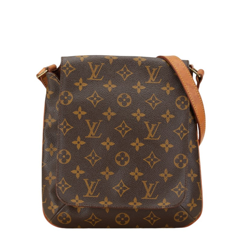 Louis Vuitton Monogram Musette Salsa Short Shoulder Bag M51258 Brown PVC Leather in Very Good Condition