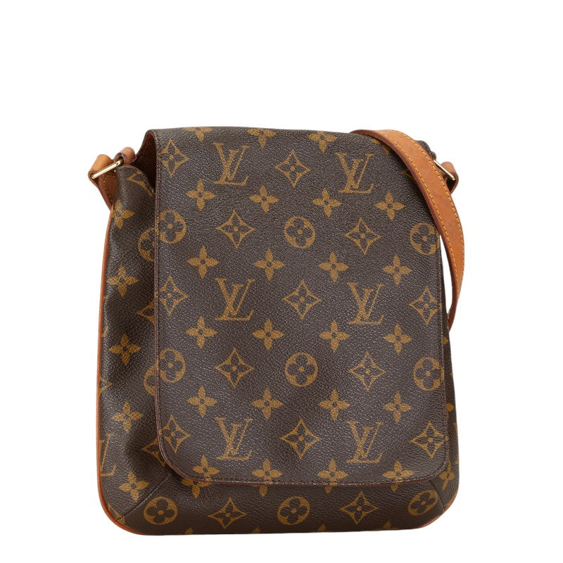 Louis Vuitton Monogram Musette Salsa Short Shoulder Bag M51258 Brown PVC Leather in Very Good Condition