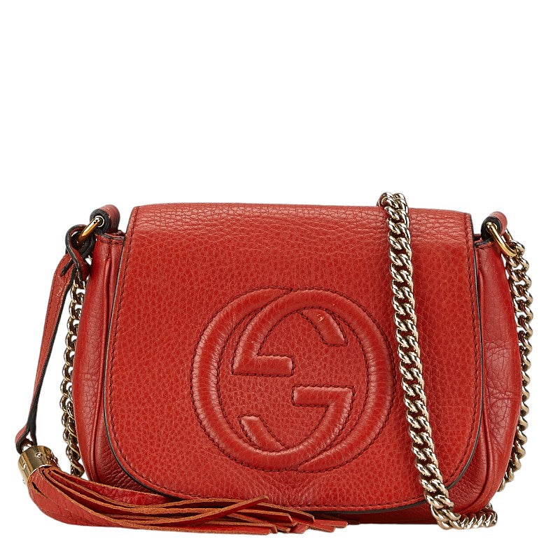 Gucci Soho Interlocking G Tassel Leather Crossbody