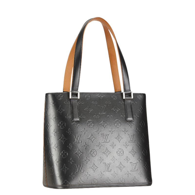 Louis Vuitton Leather Stockton Shoulder Tote Bag M55112 in Very Good Condition