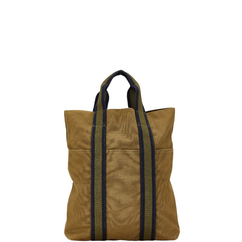 Hermes Canvas Fourre-Tout Cabas Tote Bag