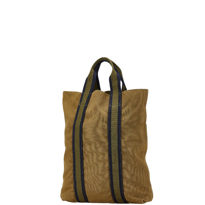 Hermes Canvas Fourre-Tout Cabas Tote Bag