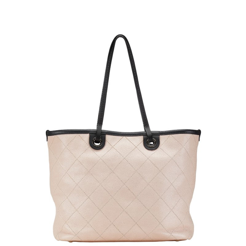 Chanel Caviar Skin Matelasse Coco Mark Handbag Tote