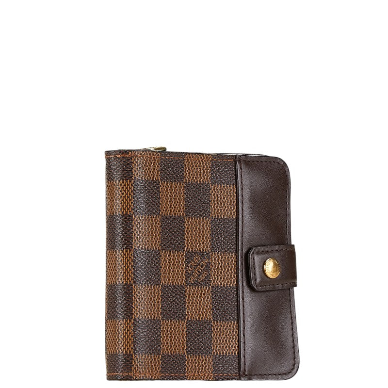 Louis Vuitton Damier Compact Zip Bifold Wallet N61668