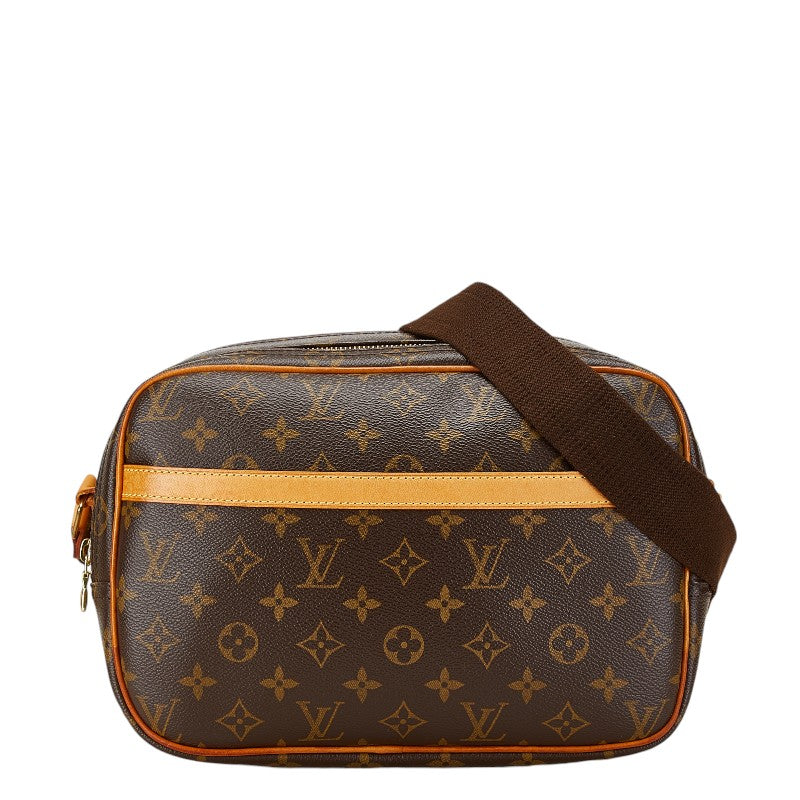 Louis Vuitton Monogram Reporter PM Shoulder Bag M45254 Brown PVC Leather in Very Good Condition