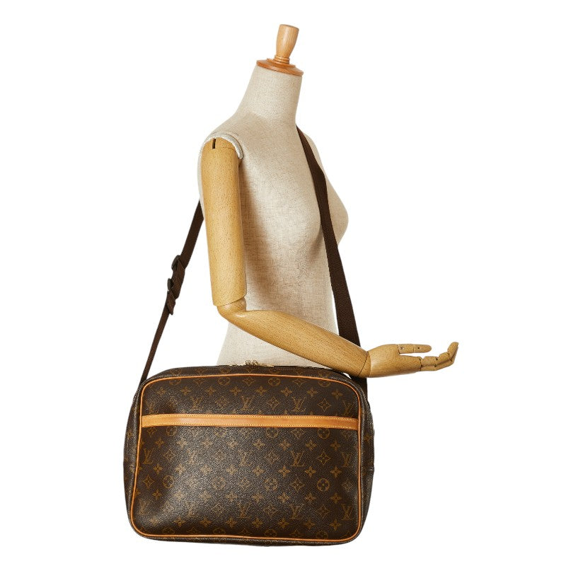 Louis Vuitton Monogram Reporter GM Shoulder Bag M45252 Brown PVC Leather in Very Good Condition