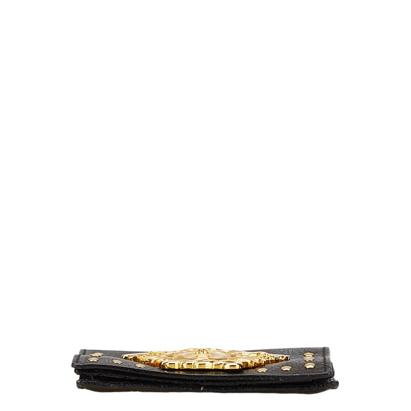 Versace Medusa Leather Waist Bag Black Gold