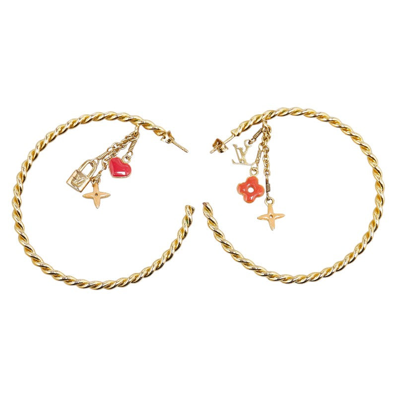 Louis Vuitton Monogram Creole Sweet Hoop Earrings M65481 in Very Good Condition