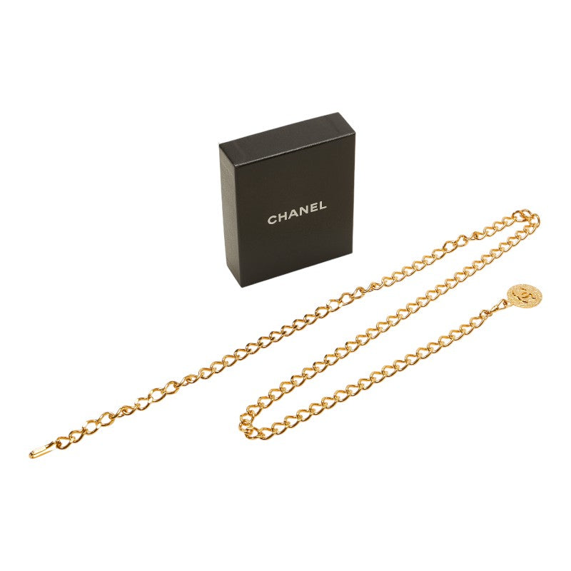 Chanel Coco Mark Chain Belt Gold Plated in Great Condition