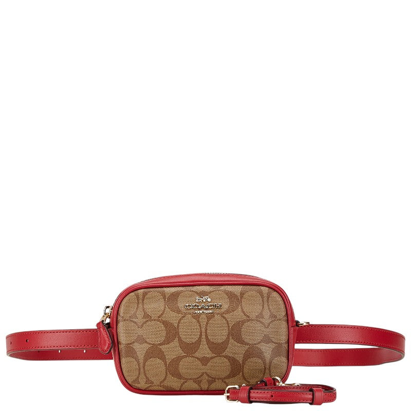 Coach Leather Signature Clutch Waist Bag F39657