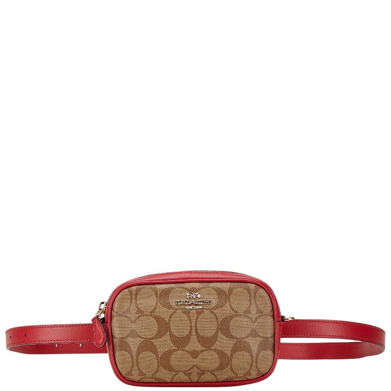 Coach Leather Signature Clutch Waist Bag F39657