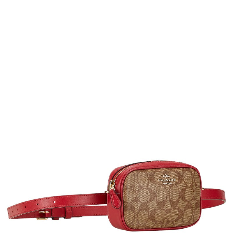 Coach Leather Signature Clutch Waist Bag F39657