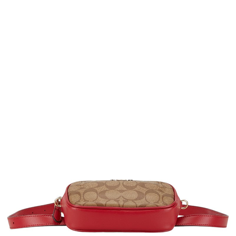 Coach Leather Signature Clutch Waist Bag F39657