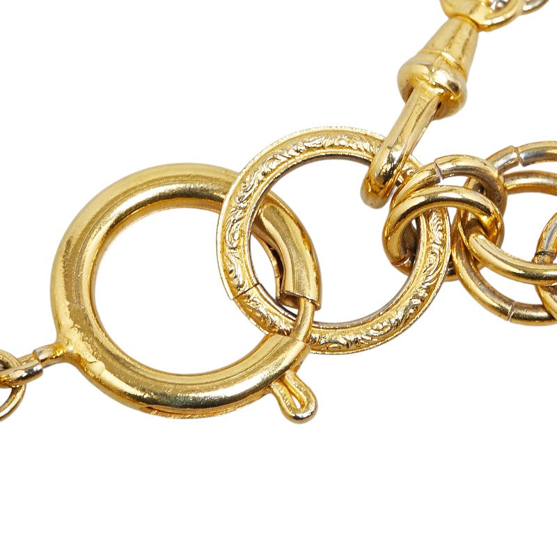 Chanel Mademoiselle Logo Chain Bracelet Bangle