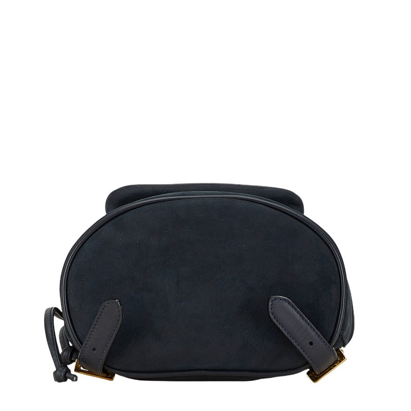 Salvatore Ferragamo Suede Leather Vara Ribbon Backpack