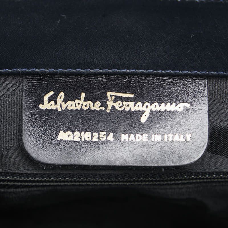 Salvatore Ferragamo Suede Leather Vara Ribbon Backpack