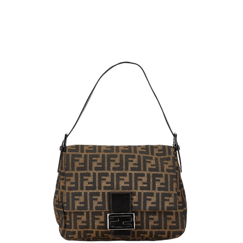 Fendi Mamma Bucket Handbag Canvas Leather