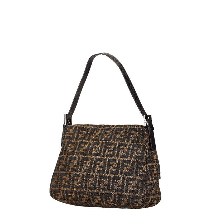 Fendi Mamma Bucket Handbag Canvas Leather