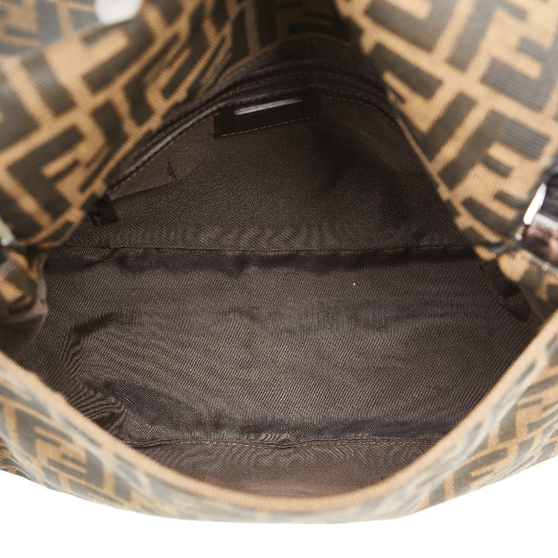 Fendi Mamma Bucket Handbag Canvas Leather in Very Good Condition