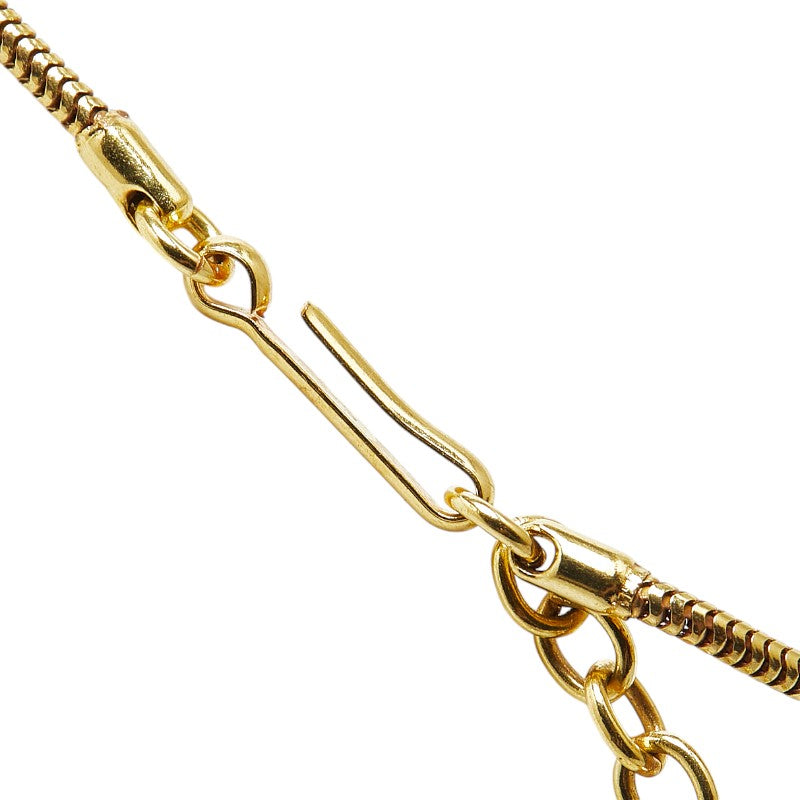 Chanel Coco Ball Coco Mark Necklace Gold Plastic