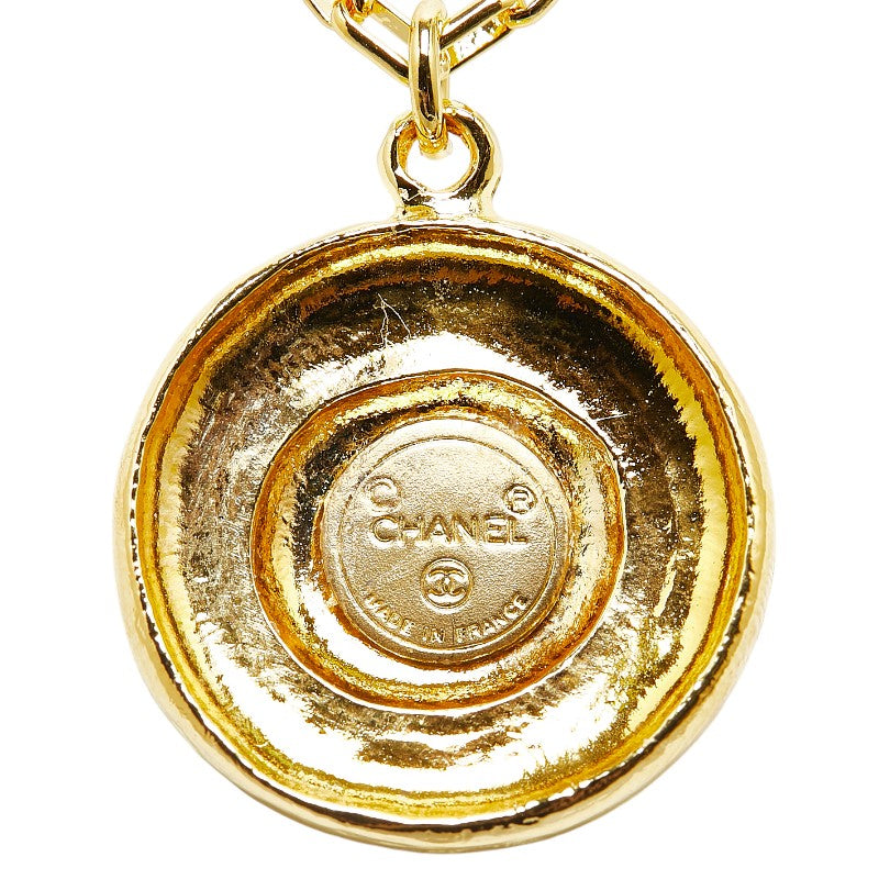 Chanel Coco Mark Gold Necklace