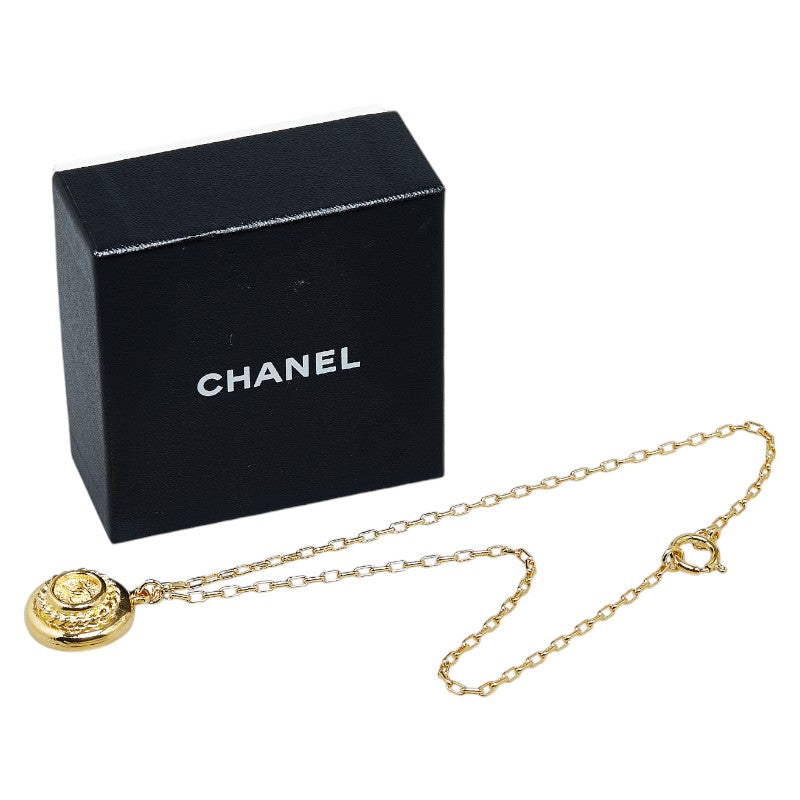 Chanel Coco Mark Gold Necklace