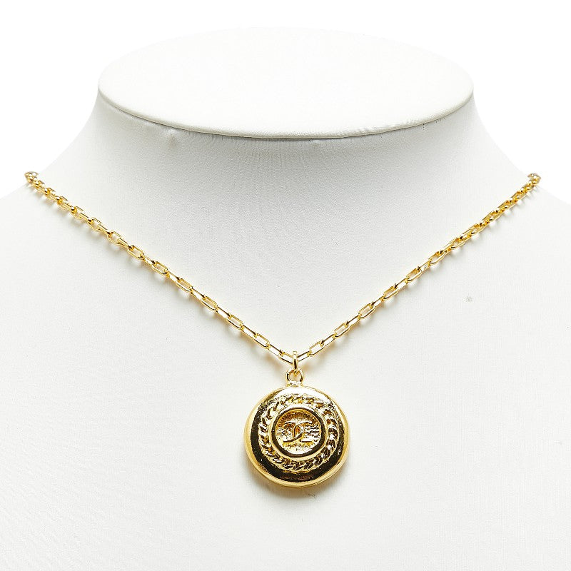 Chanel Coco Mark Gold Necklace