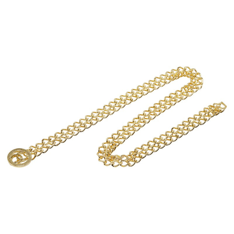 Chanel Coco Mark Circle Chain Belt Gold