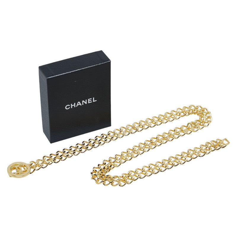 Chanel Coco Mark Circle Chain Belt Gold