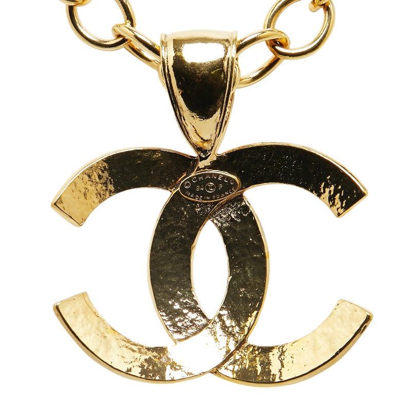 Chanel Vintage Coco Mark Chain Necklace Gold