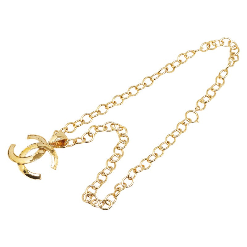 Chanel Vintage Coco Mark Chain Necklace Gold