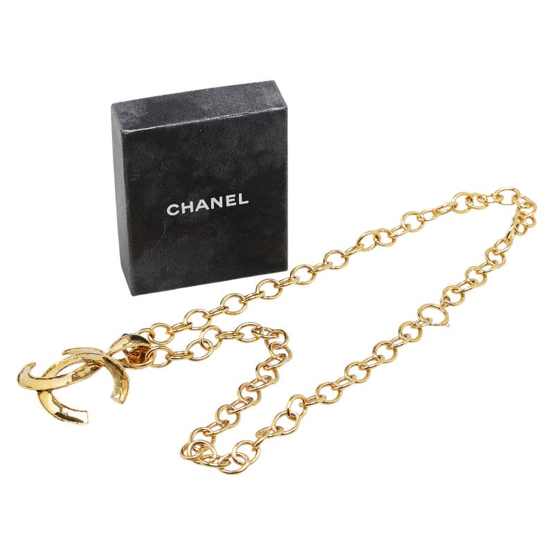 Chanel Vintage Coco Mark Chain Necklace Gold