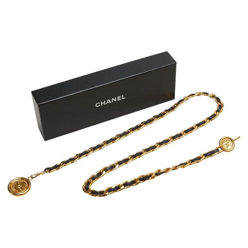 Chanel Vintage Coco Mark Medal Chain Belt