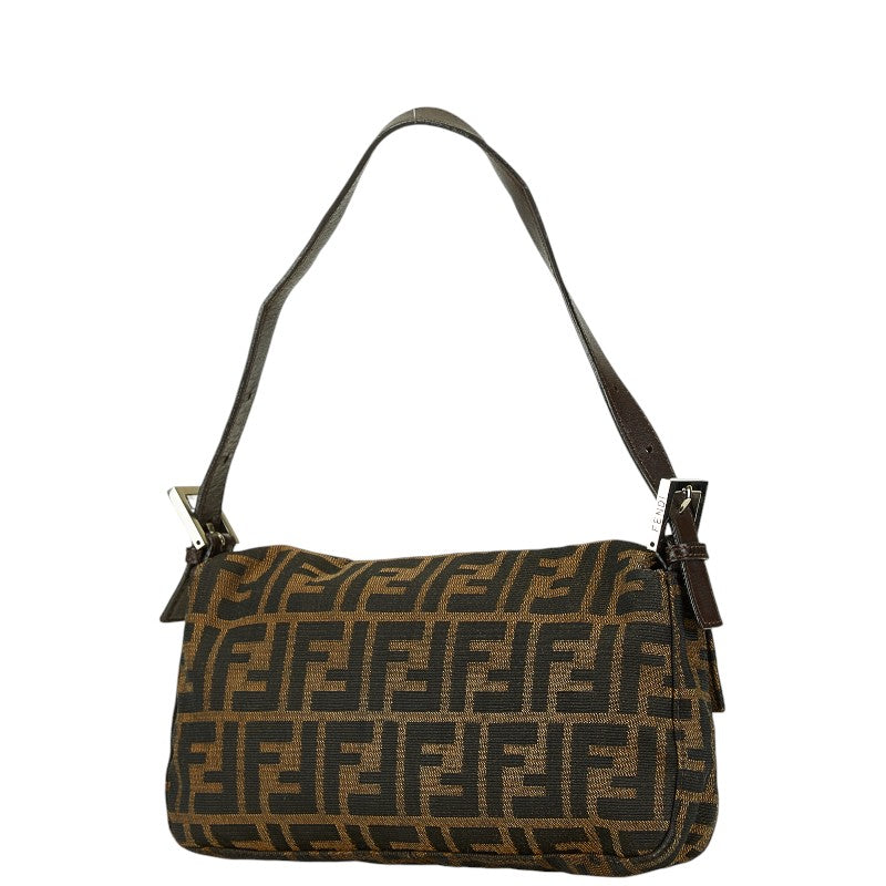 Fendi Canvas Leather Mamma Bucket Bag