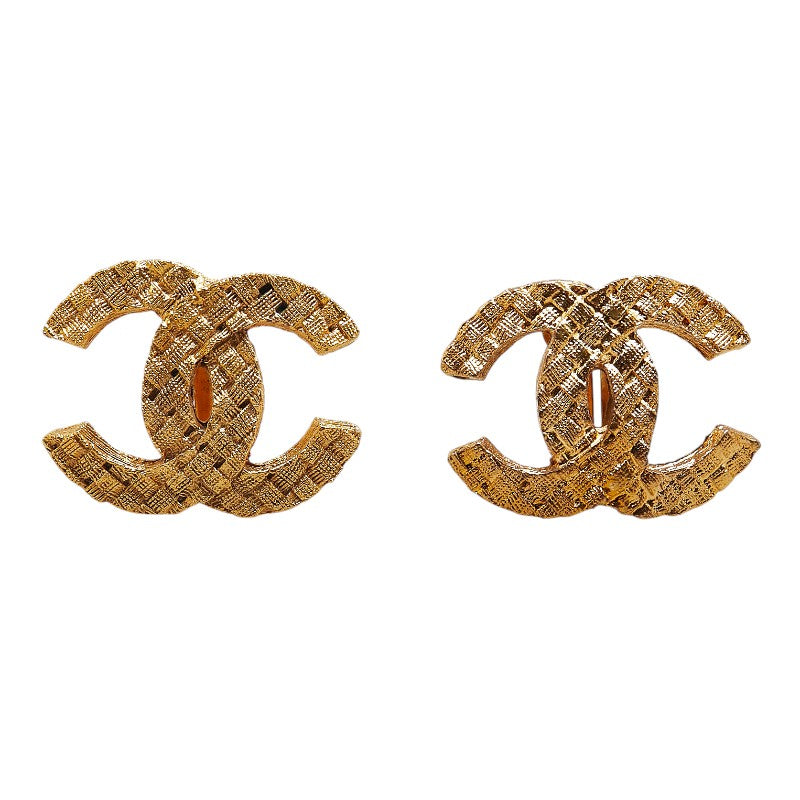 Chanel Coco Mark Gold Earrings