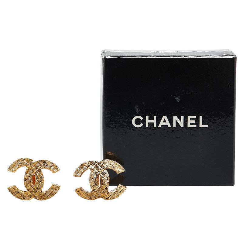 Chanel Coco Mark Gold Earrings