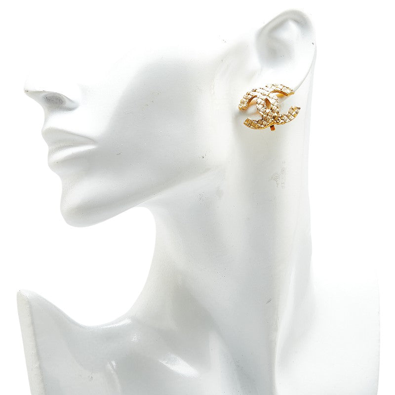 Chanel Coco Mark Gold Earrings