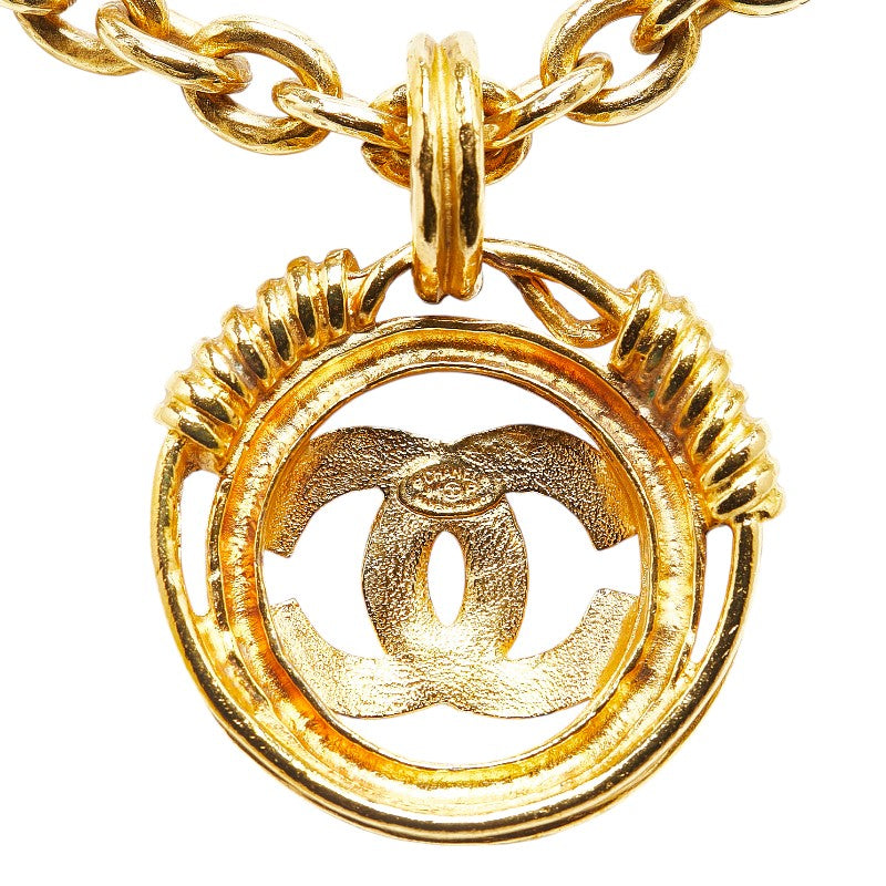 Chanel Vintage Coco Mark Necklace Gold