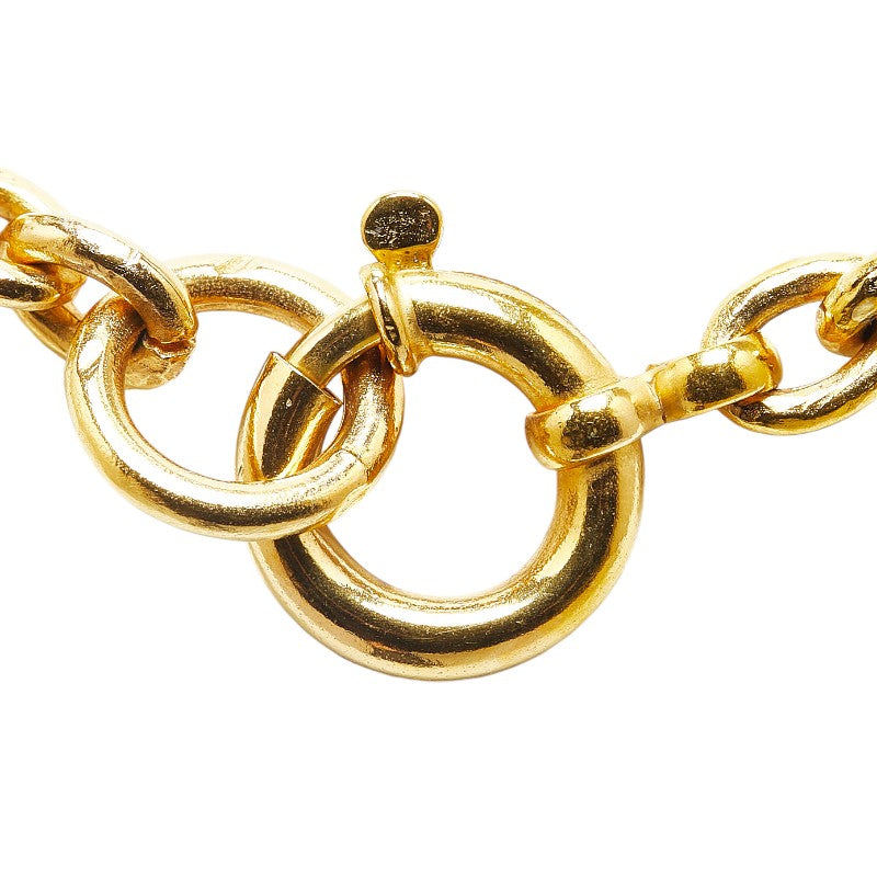 Chanel Vintage Coco Mark Necklace Gold