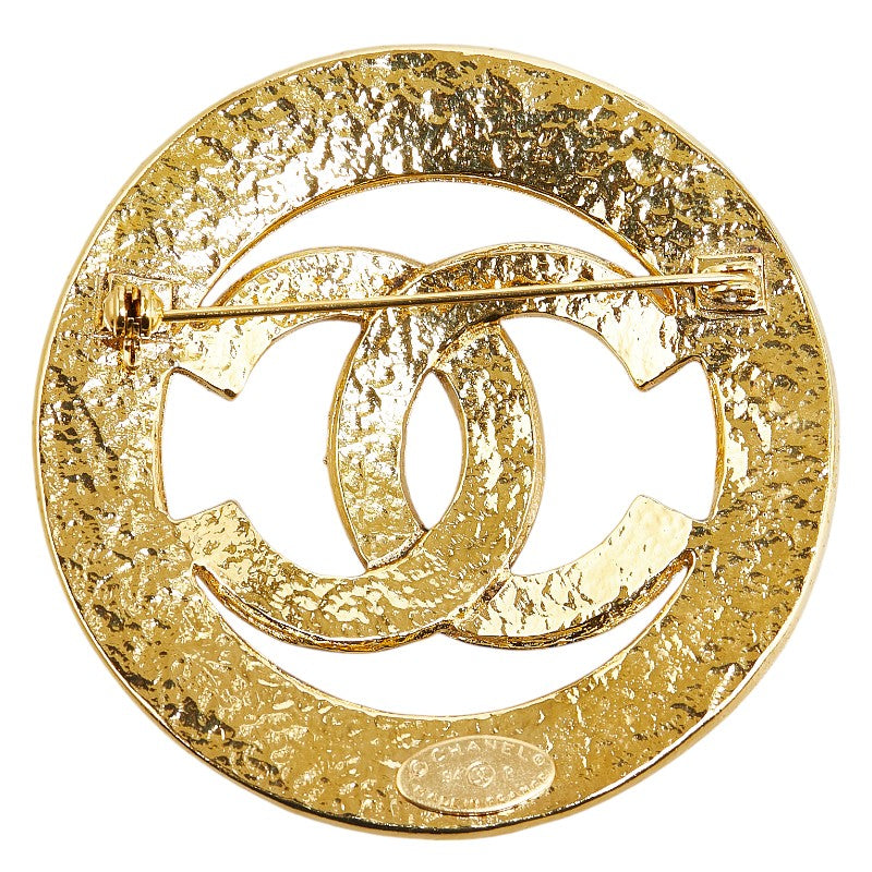 Chanel Vintage Coco Mark Gold Brooch